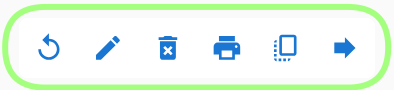 Menü mit Nachrichtenoptionen im Chat